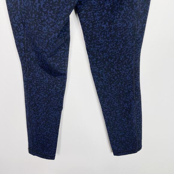 Athleta S Blue Black Salutation Stash Pocket Gravel 7/8 Tight Workout Legging - Picture 7 of 11